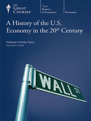 cover image of A History of the U.S. Economy in the 20th Century